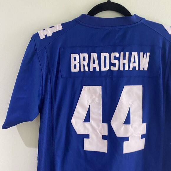 NY Giants Ahmad Bradshaw #44 Youth Large Nike Jersey Stitched NFL Blue Footbal - Picture 1 of 11